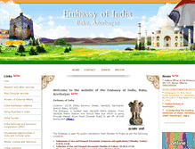 Tablet Screenshot of indianembassybaku.org